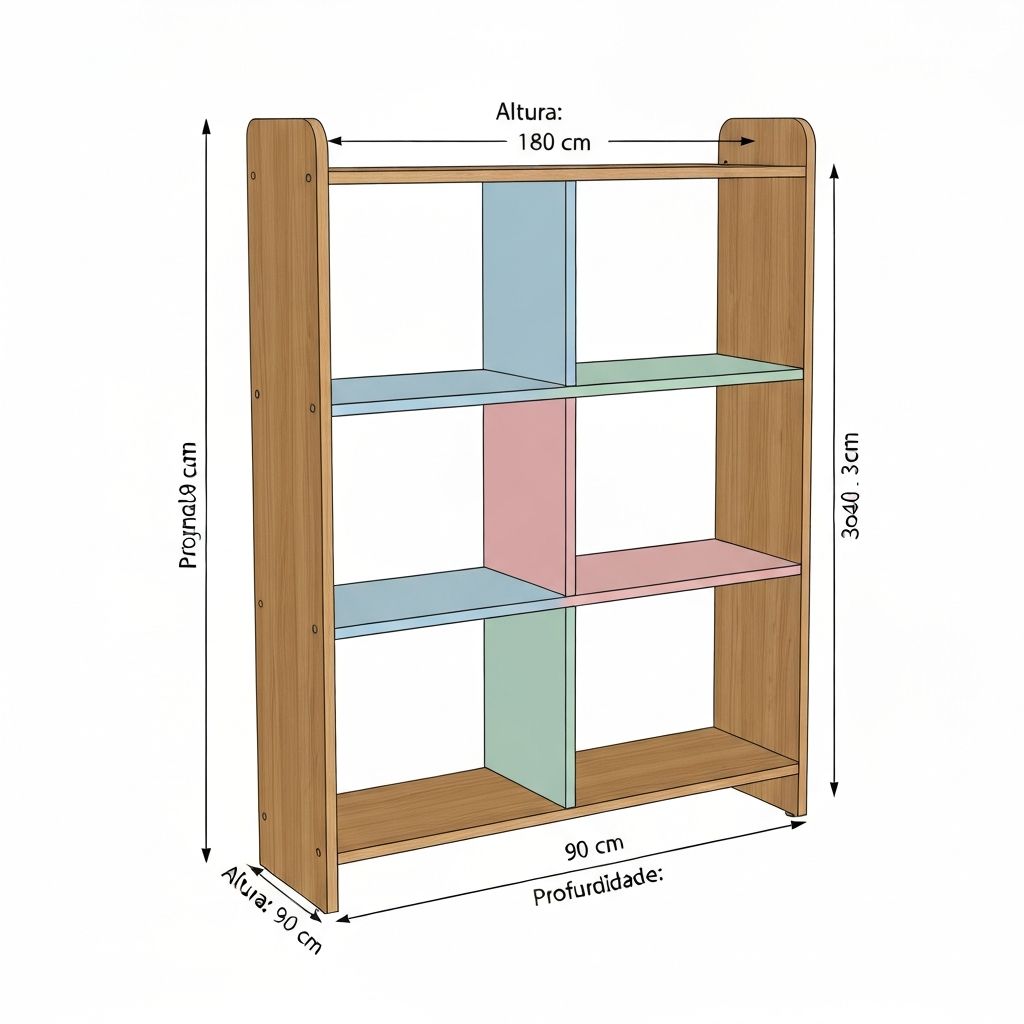 Racks e organizadores - ilustração técnica