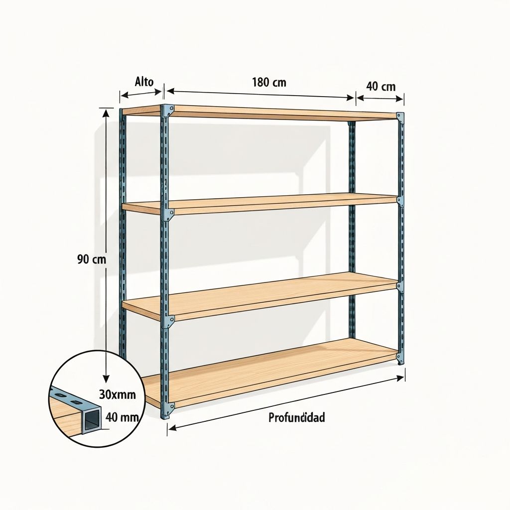 Estantes industriais